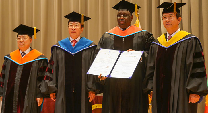 Macky Sall, docteur honoris causa de l’université nationale de Pukyong, en Corée du Sud
