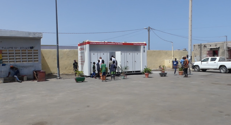 ​Saint-Louis : des toilettes mobiles installées à la gare routière et au marché de Sor