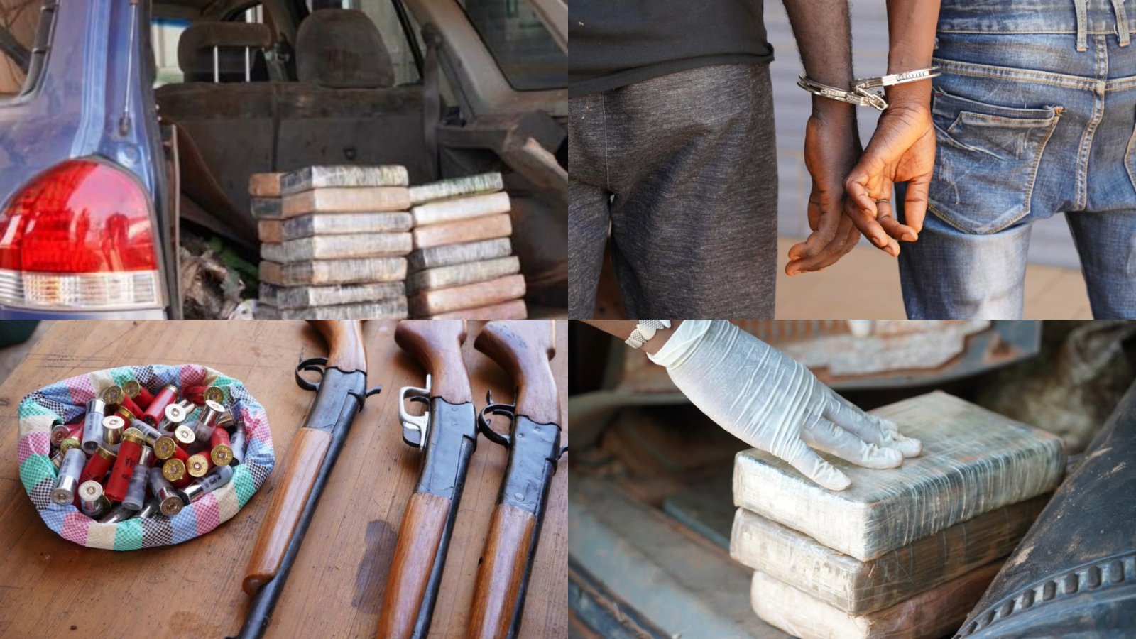 Saisie de cocaïne et d'armes à Keur-Ayip Saisie de cocaïne et d'armes à Keur-Ayip