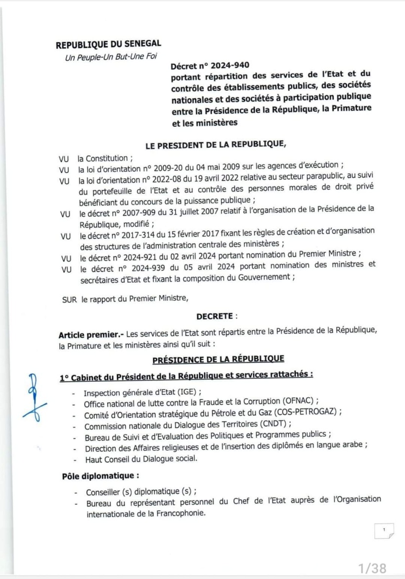 Répartition des services de l’Etat : le décret enfin publié