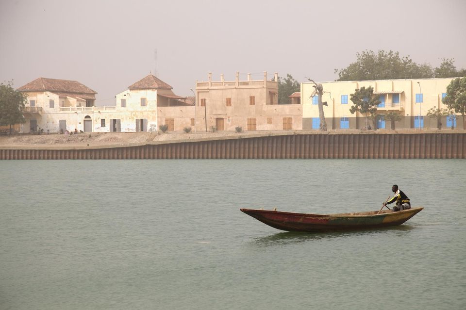 Le fleuve Sénégal face à Podor. Photo Nicolas Thibaut. Getty Images.