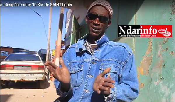 Atoumane Kane SY. porte-parole de l'association des personnes handicapées de Saint-Louis