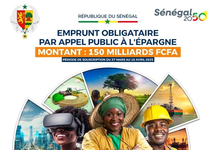 Le Sénégal lance un emprunt obligataire de 150 milliards de FCFA