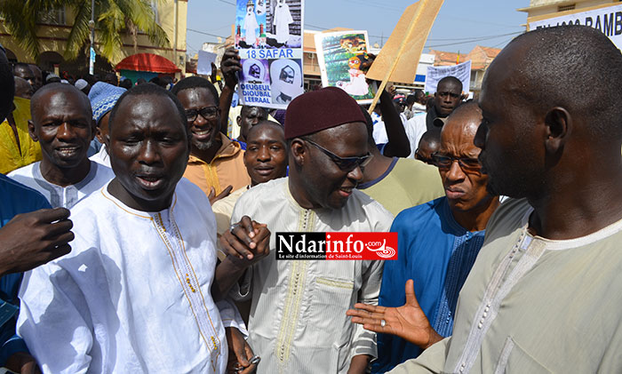 Cheikh Bamba DIEYE, sur la Place Faidherbe, vendredi. Crédit Photo: Ndarinfo.com