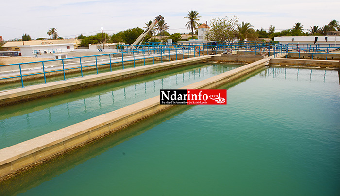 Circuits de traitement d'eau à l'Usine de Khor. La denrée provient de la station de la station de BANGO.
