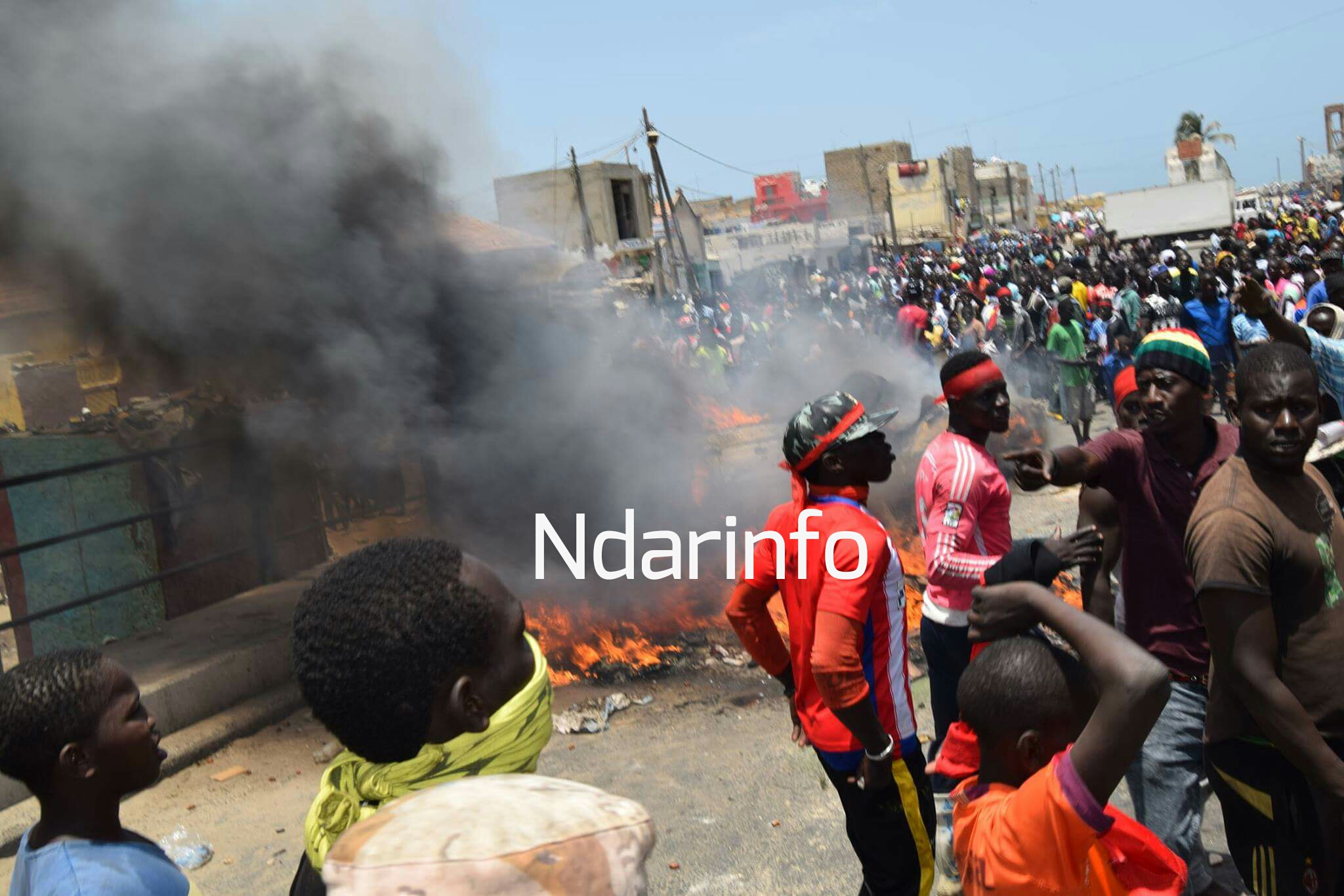 (Images) Manifestations à  Guet-Ndar: les flammes de la colère