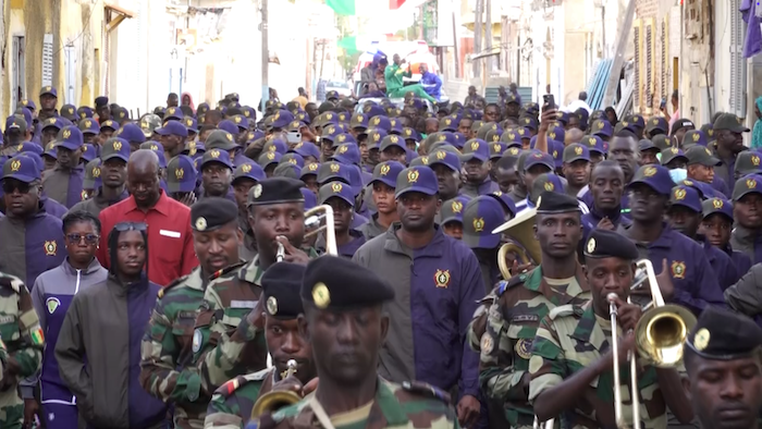 Après le sacre des Lions : marche de cohésion organisée par la Zone militaire n°2