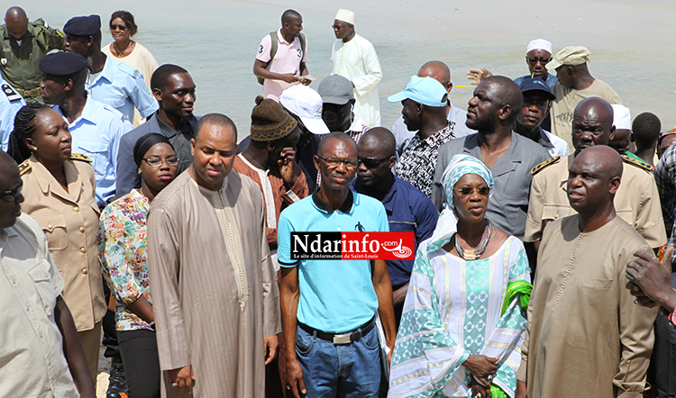 La délégation gouvernementale à Goxu Mbacc, ce matin. La délégation gouvernementale à Goxu Mbacc, ce matin.