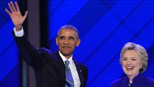 Obama exhorte l'Amérique à porter "Hillary" vers la victoire Obama exhorte l'Amérique à porter "Hillary" vers la victoire