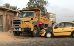 PIKINE : choc entre un camion et un taxi (Photos)