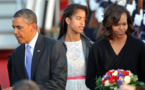 À 16 ans, la fille de Barack Obama est déjà plus grande que lui !