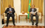 AUDIENCE AVEC LE PRESIDENT MAURITANIEN: le ministre Oumar GUEYE évoque les activités des pêcheurs de Saint-Louis.