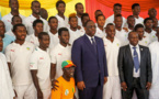 Macky Sall reçoit et félicite les  lionceaux du football