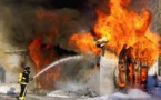 URGENT: Incendie derrière l'institut Français de Saint-Louis