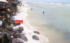 FURIE REPETITIVE DES VAGUES SUR GUET - NDAR : La Langue Barbarie réclame un mur de protection.