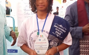 Ramatoulaye Diallo, nouvelle reine de la dictée au Sénégal, sacrée à Diourbel.