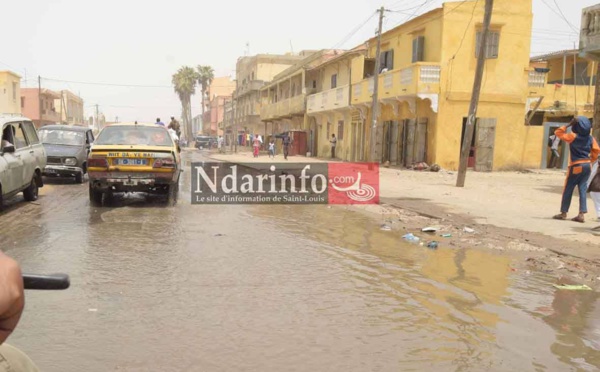 (Photos) Situation catastrophique sur la Langue de Barbarie : des rues de Santhiba, Guet-Ndar et Goxu Mbacc, envahies par la mer 