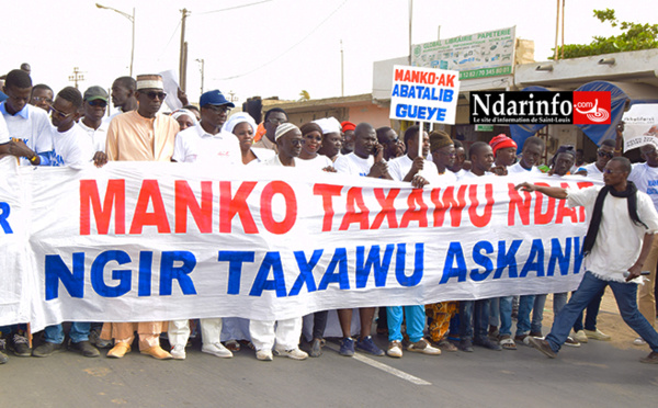 Le film de la marche de Manko à Saint-Louis ( vidéo - photos )