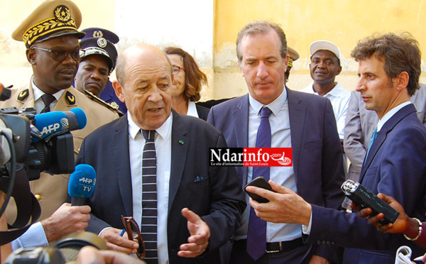 Les images de la visite de Jean-Yves Le DRIAN à Saint-Louis