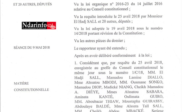  Loi sur le parrainage : la décision du Conseil constitutionnel tombe (documents)