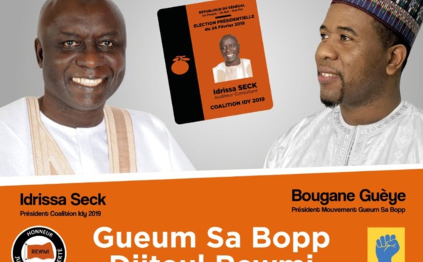 BOUGANE vote  IDY : " C'est le meilleur choix. Il incarne la maturité, la sagesse, l’expérience ...", dit-il.