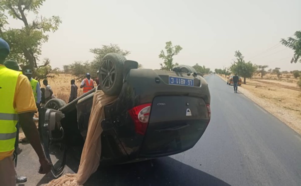 Accident sur la route de MPAL : deux blessés graves.