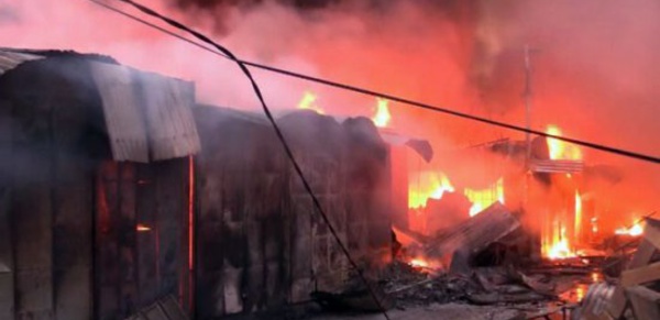 Dernière minute : Incendie grave au marché central de Tambacounda