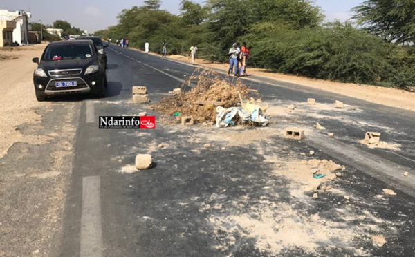 Front à l’UGB : les étudiants bloquent la RN2