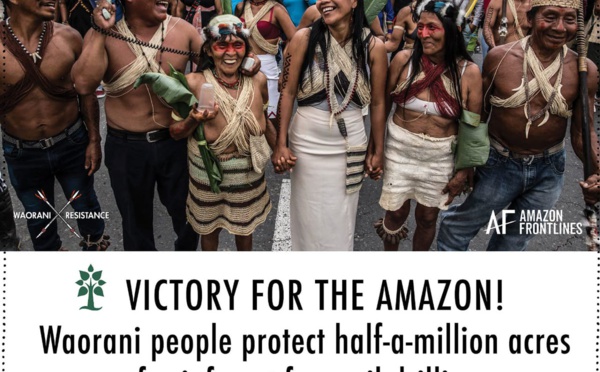 Équateur : victoire des indiens Waorani contre l’exploitation de pétrole