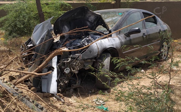 Accident à hauteur de l’UGB : Un particulier dérape en évitant une ... ( Photos)