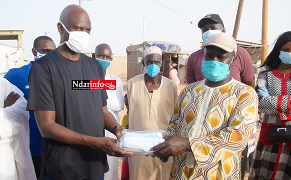 Covid-19/DIOUGOP : Mansour FAYE distribue des masques et sensibilise les sinistrés (vidéo)