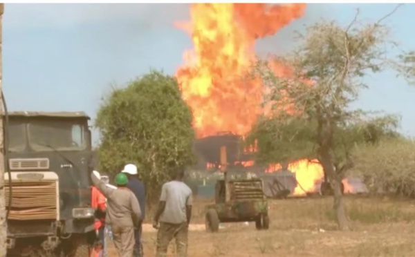 Un gendarme perd la vie dans l'incendie des puits de Gaz de Ngadiaga