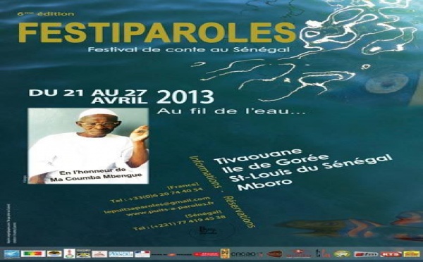 Un festival itinérant de contes à Gorée, Tivaouane, Mboro et Saint-Louis du 21 au 27 avril 2013.