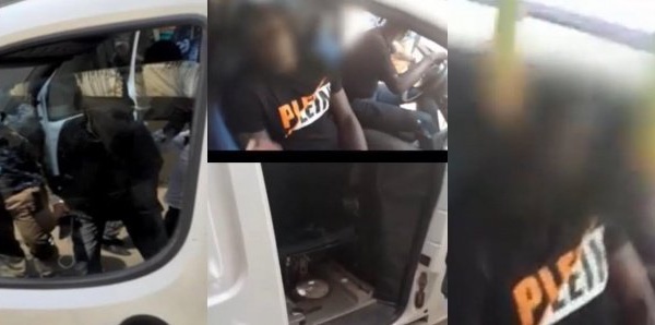 Vidéo : Voici la voiture d’espionnage de la police démantelée devant le domicile de Sonko