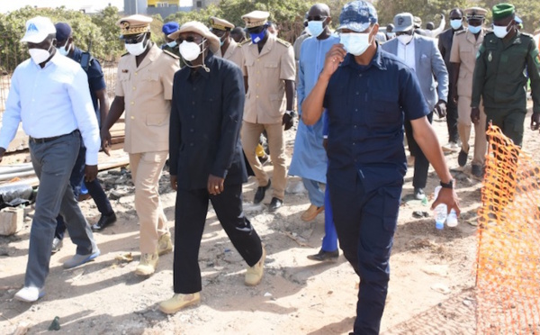 Lutte contre les inondations : En visite à Keur Massar, le ministre Oumar GUEYE se dit satisfait du niveau d'exécution des travaux (photos)