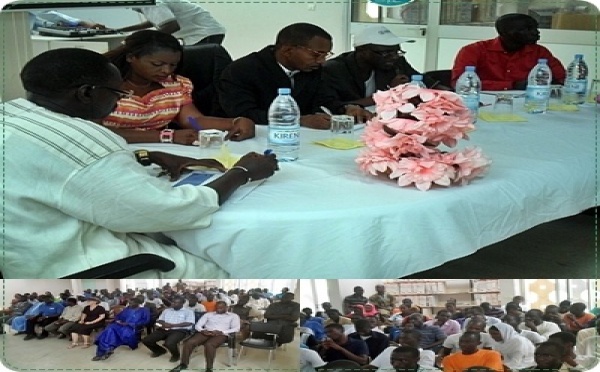 Visite de Baydalaye KANE, nouveau recteur de l'Université de Thiès, à l'ENSA.