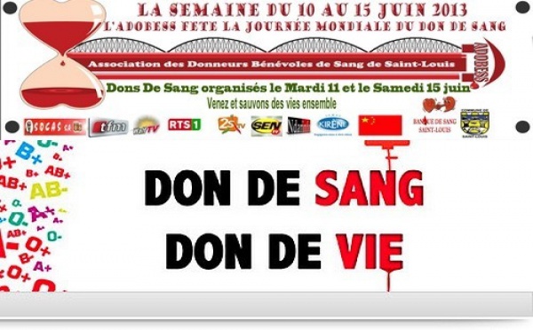 Saint-Louis : l’ADOBESS célèbre la journée mondiale du don de sang, ce 14 juin.