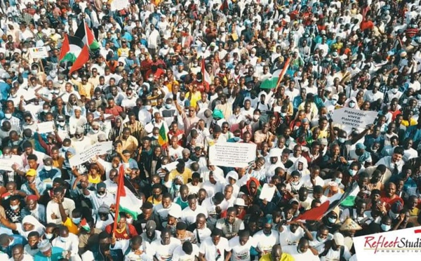 Sénégal : plus d’un millier de manifestants dans la rue pour soutenir la cause palestinienne