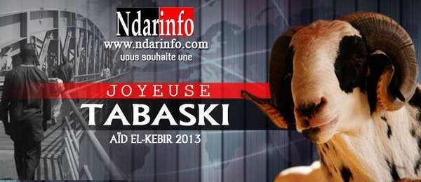 Ndarinfo vous souhaite une Bonne fête de Tabaski. Dewenety !