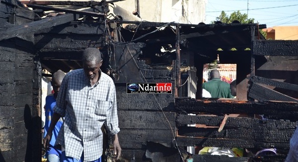 Saint-Louis - Grave incendie au quartier Sud : Des flammes ardentes emportent cinq concessions et plusieurs biens. ( Photos- Vidéos)