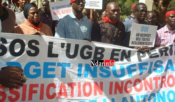 [Communiqué] "L’élan de performance de l’UGB est en train d’être brisé", regrette le collectif  des acteurs pour le sauvetage de l’Université. 