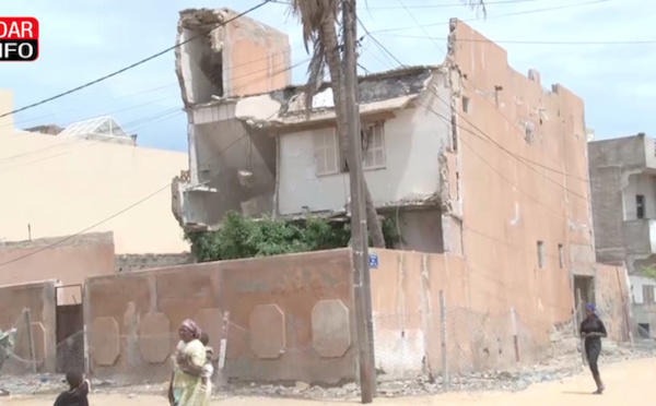 Ndar Toute : Un bâtiment en ruine sème la panique – vidéo