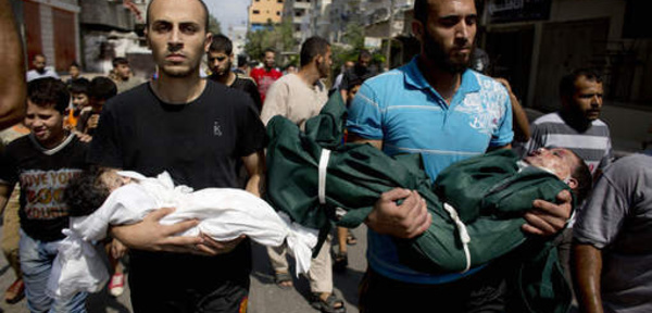 "A la mémoire des 373 enfants tués à Gaza"