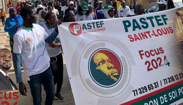 ​Saint-Louis : Pastef en marche pacifique, mercredi.