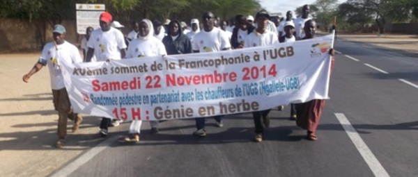 Randonnée pédestre : l’UGB marche vers le sommet de la Francophonie.