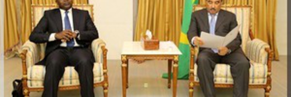 AUDIENCE AVEC LE PRESIDENT MAURITANIEN: le ministre Oumar GUEYE évoque les activités des pêcheurs de Saint-Louis.