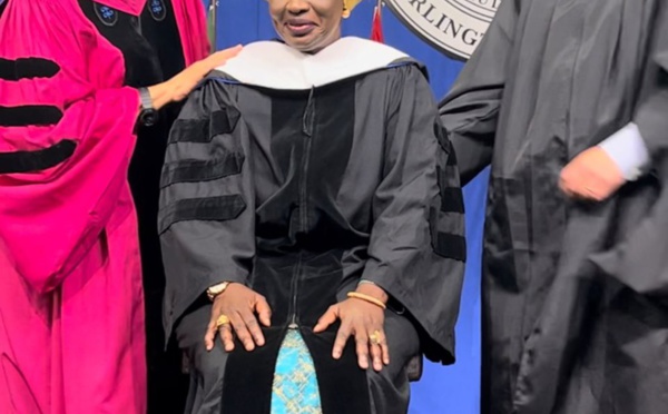 USA: Mimi Touré a reçu la distinction honoraire de Doctor Honoris Causa