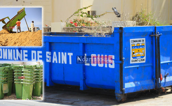 ASSAINISSEMENT – LA MAIRIE de SAINT-LOUIS A L’ASSAUT : Réfection des bacs à ordures, installations de poubelles, nettoiement de la digue de Ndiolloffène (photos).
