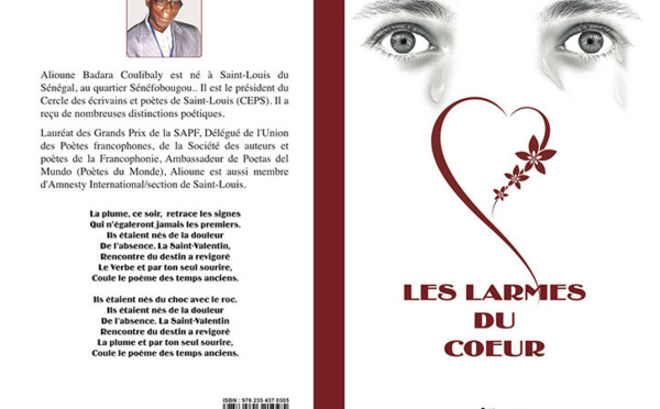 CULTURE : PARUTION  des « LARMES DU CŒUR », nouveau recueil de poèmes d’Alioune Badara COULIBALY.