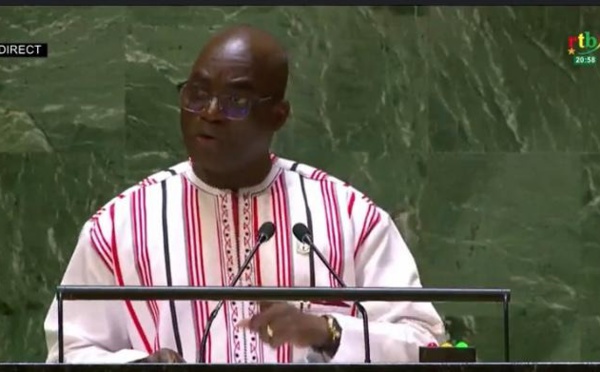 À l'AG des Nations unies, le représentant burkinabè dénonce l'«l'hypocrisie» des Occidentaux
